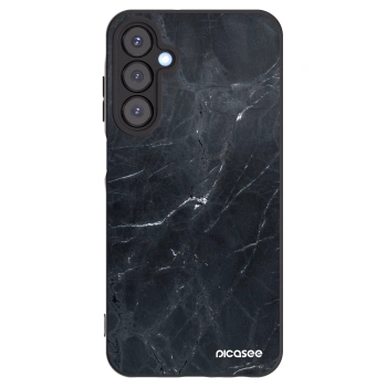 Picasee crna silikonska maskica za Samsung Galaxy A25 A256B 5G - Black marble