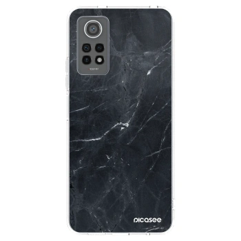 Picasee silikonska prozirna maskica za Xiaomi Redmi Note 12 Pro 4G - Black marble
