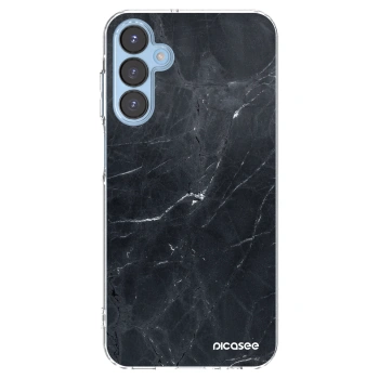 Picasee silikonska prozirna maskica za Samsung Galaxy A15 A156B 5G - Black marble