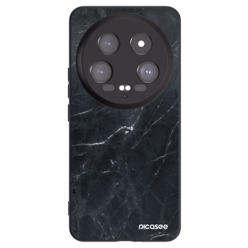 Picasee crna silikonska maskica za Xiaomi 14 Ultra - Black marble