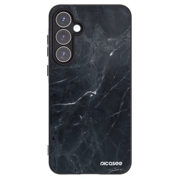 Picasee crna silikonska maskica za Samsung Galaxy A55 5G A556B - Black marble