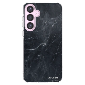Picasee silikonska prozirna maskica za Samsung Galaxy A55 5G A556B - Black marble