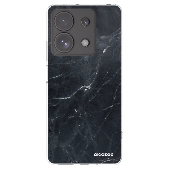 Picasee silikonska prozirna maskica za Xiaomi Redmi Note 13 Pro 4G - Black marble