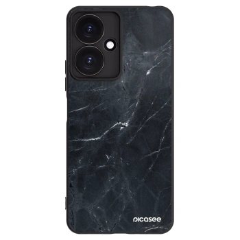 Picasee crna silikonska maskica za Xiaomi Redmi 13C 5G - Black marble