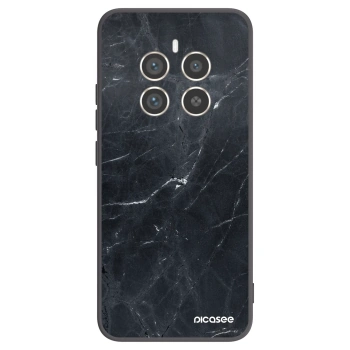 Picasee crna silikonska maskica za Realme 12 Pro 5G - Black marble