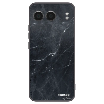 Picasee crna silikonska maskica za OnePlus Nord 4 - Black marble