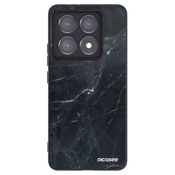 Picasee crna silikonska maskica za Xiaomi 14T Pro - Black marble