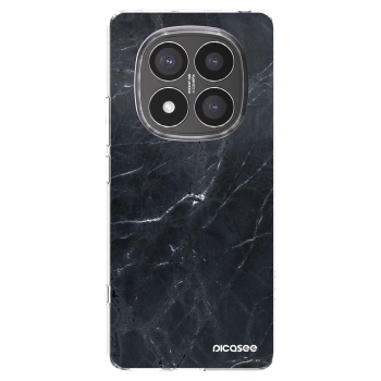 Picasee silikonska prozirna maskica za Xiaomi Redmi Note 14 Pro+ 5G - Black marble