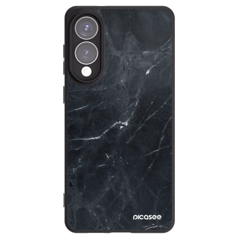 Picasee crna silikonska maskica za Samsung Galaxy S25 Edge 5G - Black marble