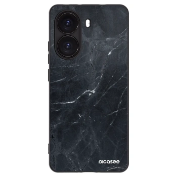 Picasee crna silikonska maskica za Xiaomi Poco X7 Pro 5G - Black marble