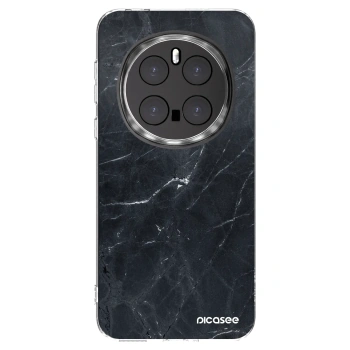 Picasee silikonska prozirna maskica za Honor Magic7 Pro 5G - Black marble