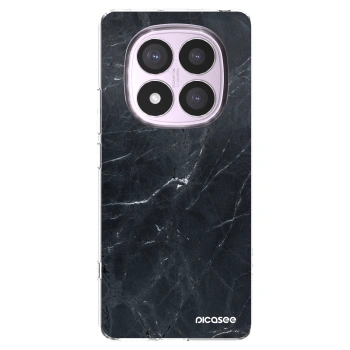 Picasee silikonska prozirna maskica za Xiaomi Redmi Note 14 Pro 4G - Black marble