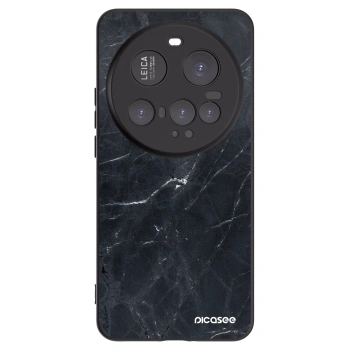 Picasee crna silikonska maskica za Xiaomi 15 Ultra - Black marble