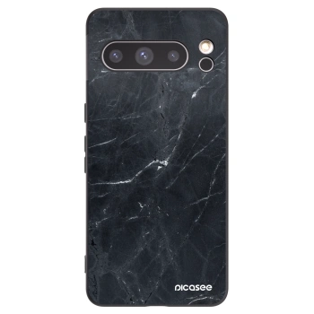 Picasee crna silikonska maskica za Google Pixel 8 Pro - Black marble