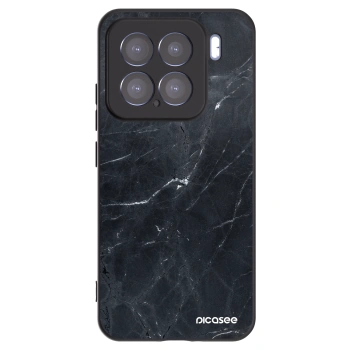 Picasee crna silikonska maskica za Xiaomi 15 - Black marble