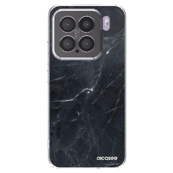 Picasee silikonska prozirna maskica za Xiaomi 15 - Black marble