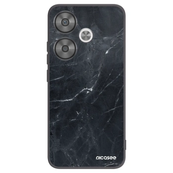 Picasee crna silikonska maskica za Xiaomi Poco F6 - Black marble