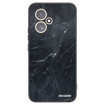 Picasee crna silikonska maskica za Honor 400 5G - Black marble