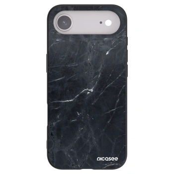 Picasee crna silikonska maskica za Apple iPhone Air - Black marble