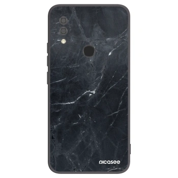 Picasee crna silikonska maskica za Xiaomi Redmi 7 - Black marble