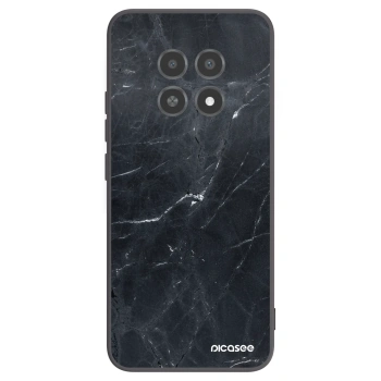 Picasee crna silikonska maskica za Realme 12X - Black marble