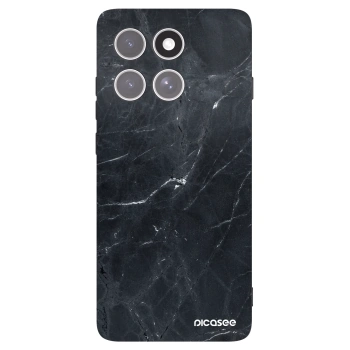 Picasee crna silikonska maskica za Motorola Edge 60 Pro - Black marble