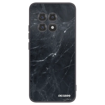 Picasee crna silikonska maskica za OnePlus 13R 5G - Black marble