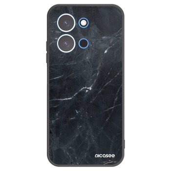 Picasee crna silikonska maskica za Xiaomi Redmi 15C 4G - Black marble
