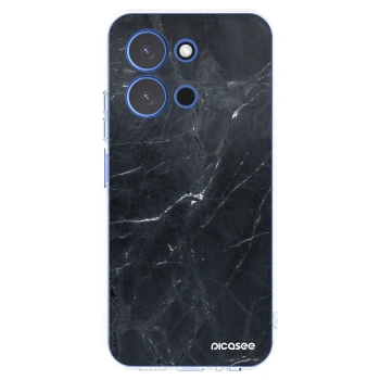 Picasee silikonska prozirna maskica za Xiaomi Redmi 15C 4G - Black marble
