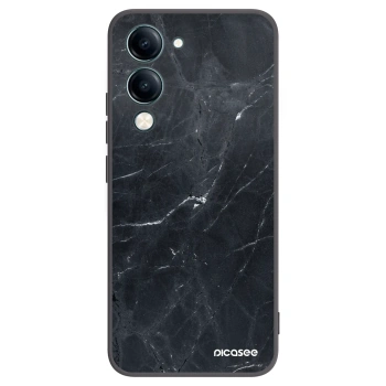 Picasee crna silikonska maskica za Vivo Y29s 5G - Black marble
