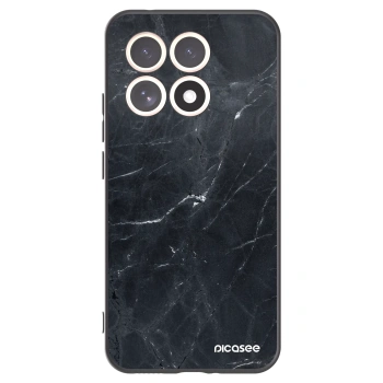 Picasee crna silikonska maskica za Xiaomi 15T - Black marble