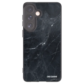 Picasee crna silikonska maskica za Samsung Galaxy S26+ - Black marble