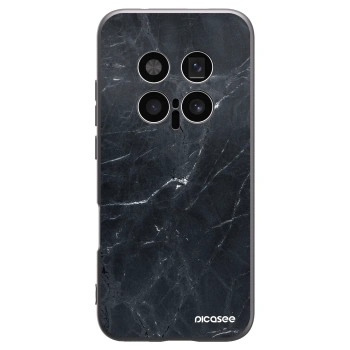 Picasee crna silikonska maskica za Honor Magic8 Pro 5G - Black marble