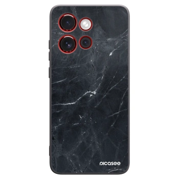 Picasee crna silikonska maskica za Motorola Edge 60 Neo 5G - Black marble