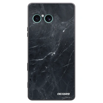 Picasee crna silikonska maskica za Sony Xperia 10 VII - Black marble