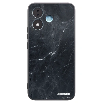 Picasee crna silikonska maskica za Xiaomi Redmi Note 17 5G - Black marble
