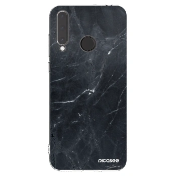 Picasee silikonska prozirna maskica za Honor 20 Lite - Black marble