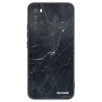 Picasee crna silikonska maskica za Xiaomi Redmi Note 8 - Black marble