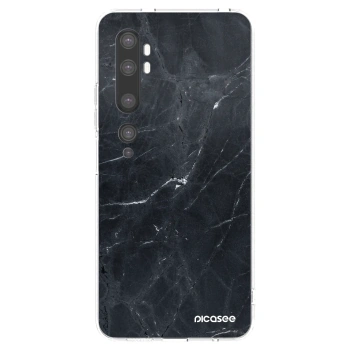 Picasee silikonska prozirna maskica za Xiaomi Mi Note 10 (Pro) - Black marble