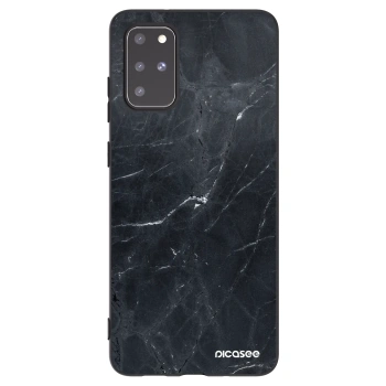 Picasee crna silikonska maskica za Samsung Galaxy S20+ G985F - Black marble