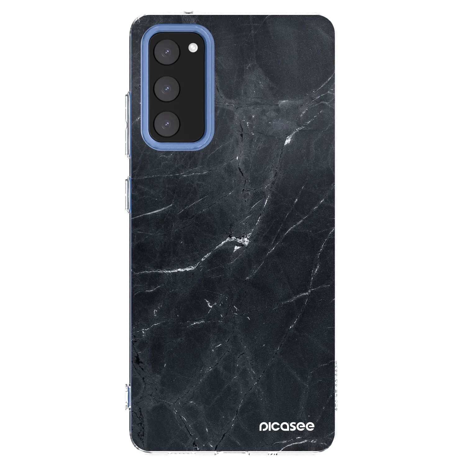 Picasee silikonska prozirna maskica za Samsung Galaxy S20 FE - Black marble