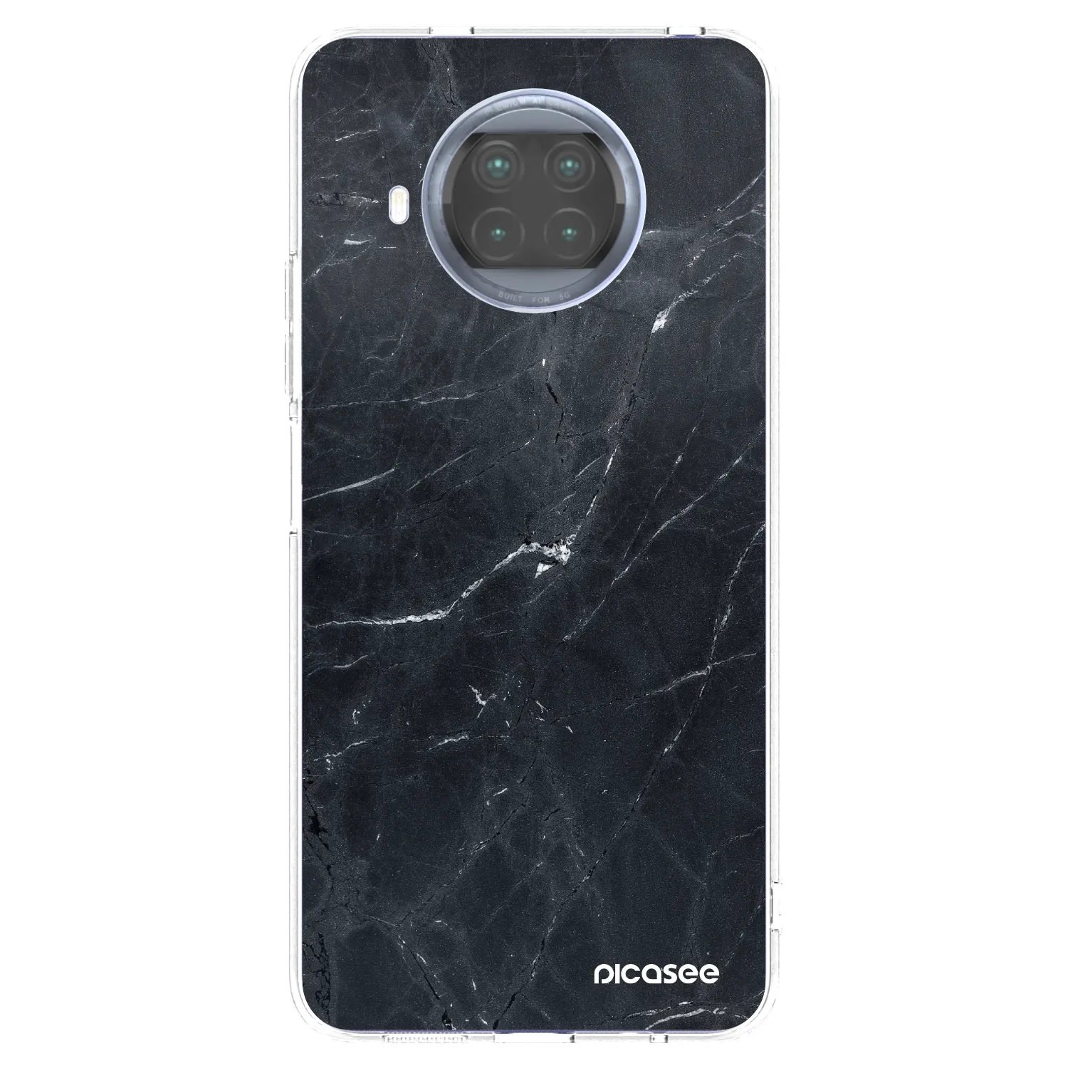 Picasee silikonska prozirna maskica za Xiaomi Mi 10T Lite - Black marble