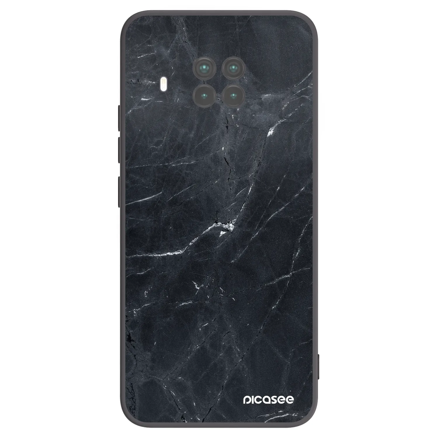 Picasee crna silikonska maskica za Xiaomi Mi 10T Lite - Black marble
