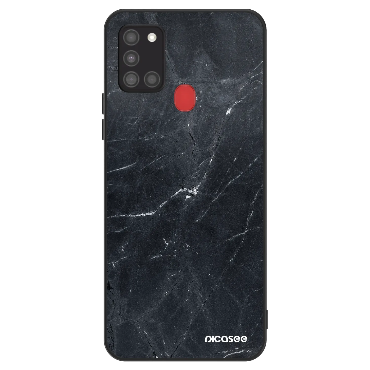 Picasee ULTIMATE CASE za Samsung Galaxy A21s - Black marble