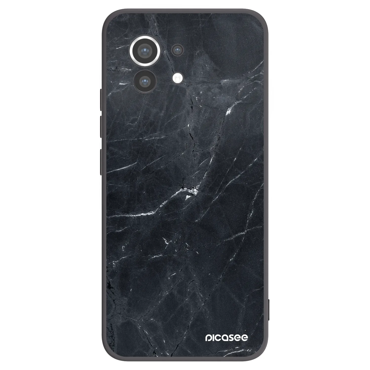 Picasee crna silikonska maskica za Xiaomi Mi 11 - Black marble