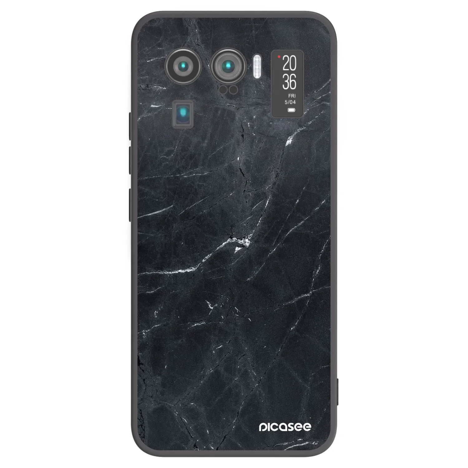 Picasee crna silikonska maskica za Xiaomi Mi 11 Ultra - Black marble