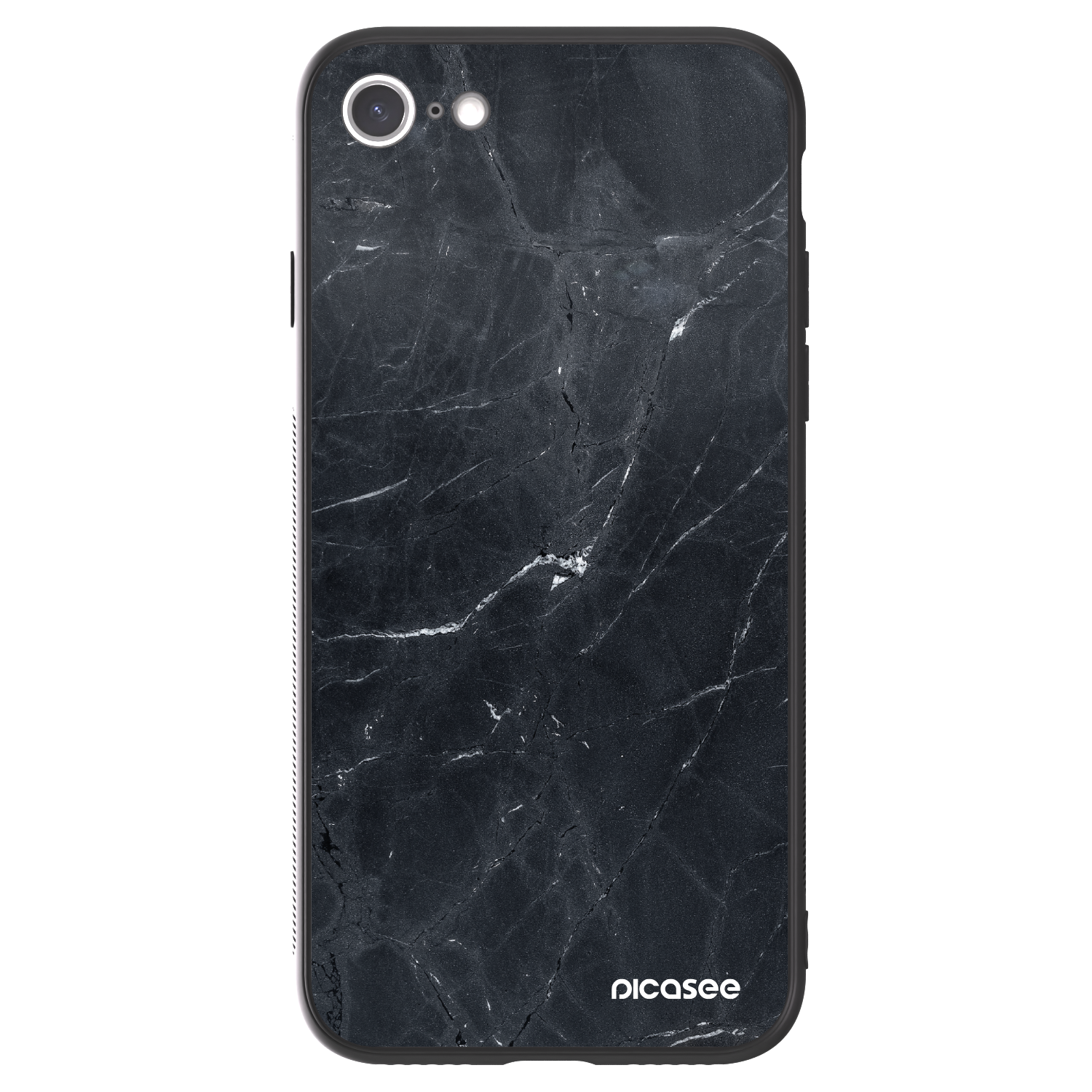 Picasee ULTIMATE CASE za Apple iPhone SE 2020 - Black marble