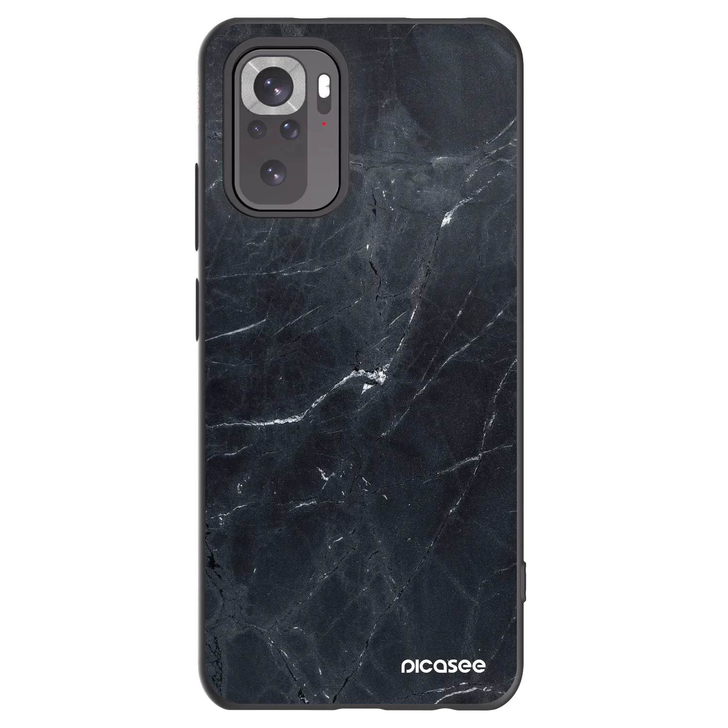 Picasee crna silikonska maskica za Xiaomi Redmi Note 11S 4G - Black marble