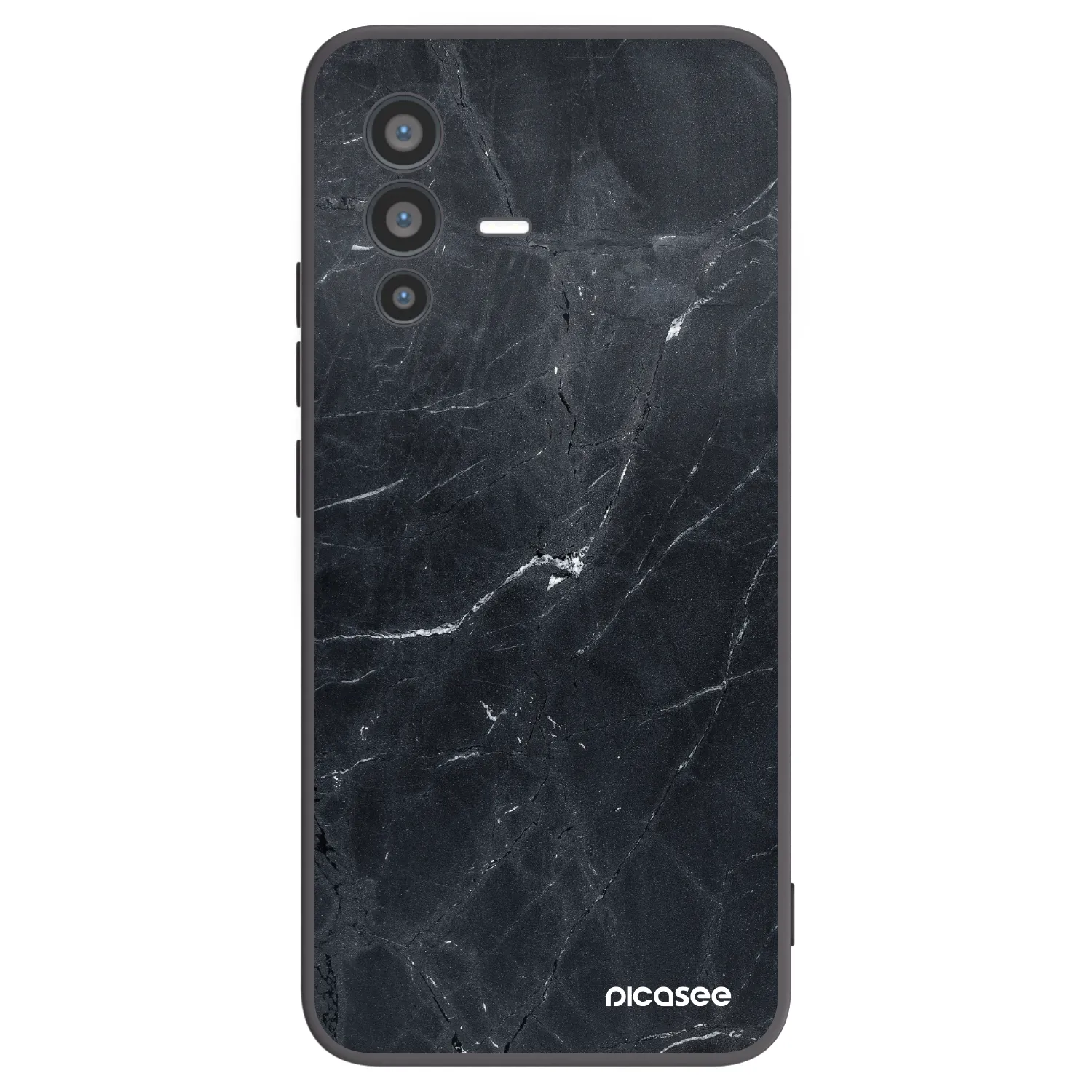 Picasee crna silikonska maskica za Vivo V23 5G - Black marble