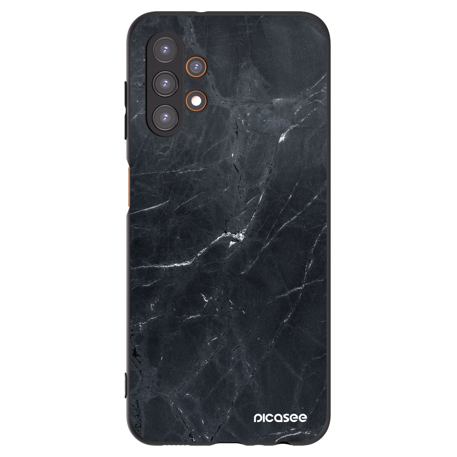 Picasee crna silikonska maskica za Samsung Galaxy A13 4G A135 - Black marble